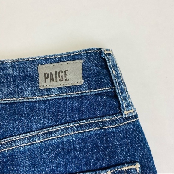 PAIGE Elaina Release Hem Denim Skirt Size 24 - Picture 5 of 10